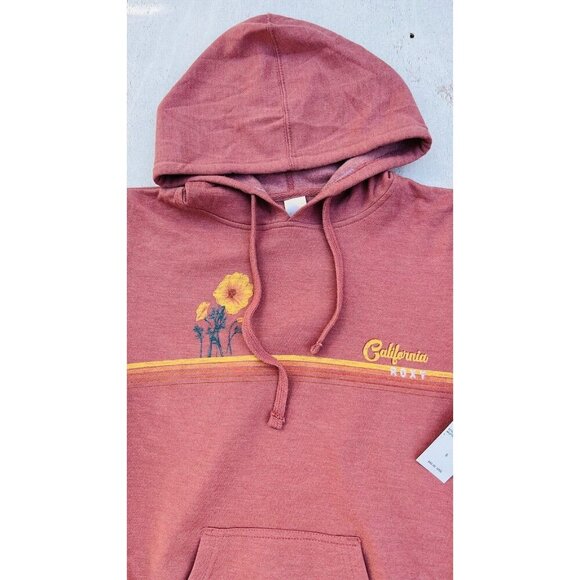 Roxy Cali Poppies California Casual Hoodie Size S ARJFT03720 MKM0 - Picture 5 of 10